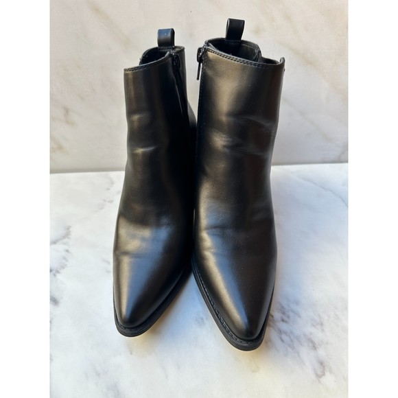 $110 SOUL Naturalizer Women's Micah Ankle Boot, Black Smooth, 8 - Picture 5 of 6